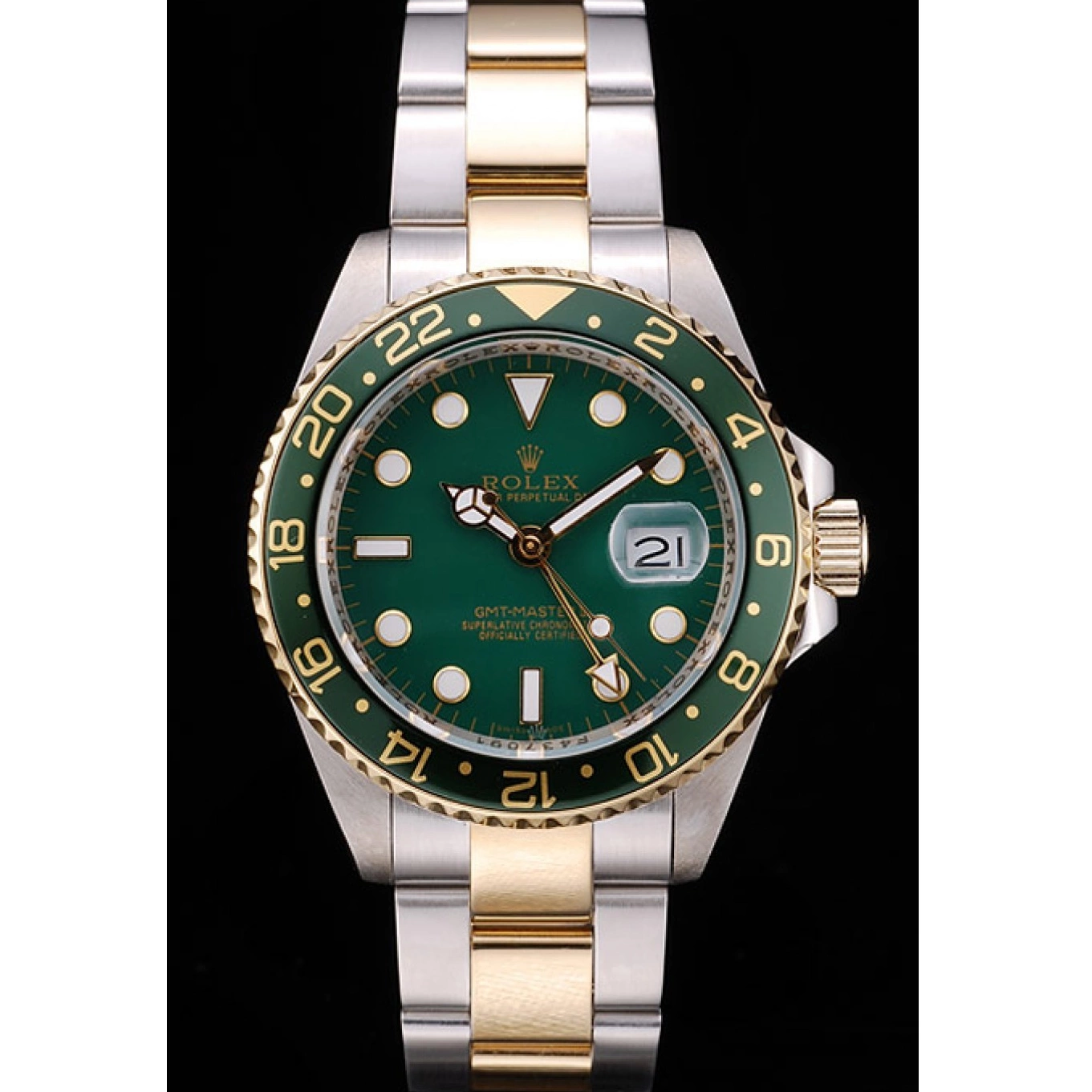 MiroTime 0820 Rolex GMT Master II Green Ceramic Bezel Green Dial Watch